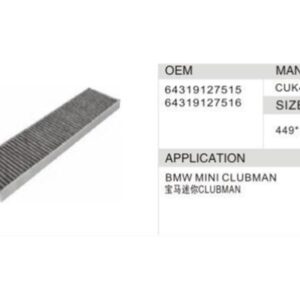 DAHEFILS BMW Cabin Air Filter 64319127515