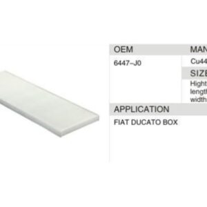 DAHEFILS Peugeot Cabin Air Filter 6447-J0