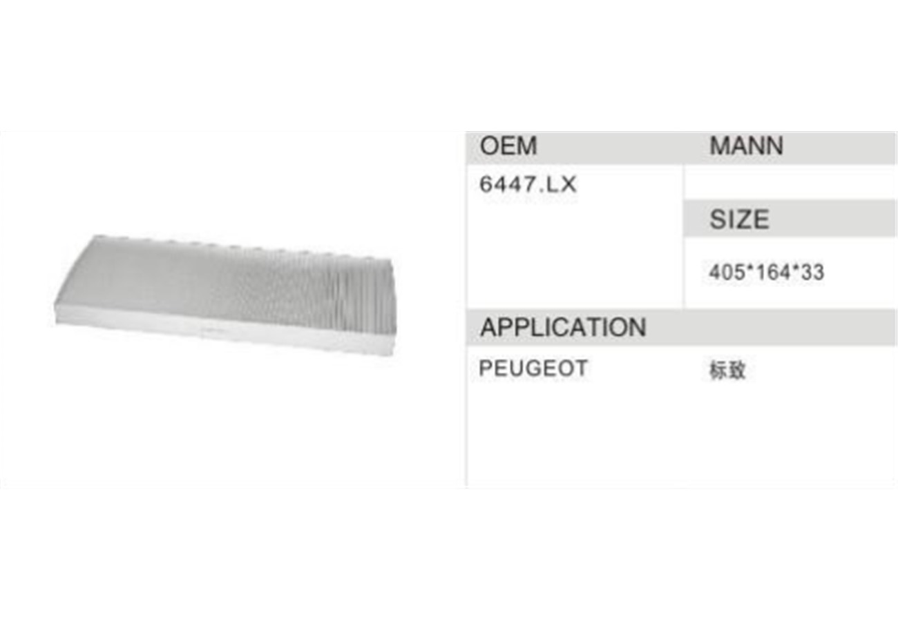DAHEFILS Peugeot Cabin Air Filter 6447.LX