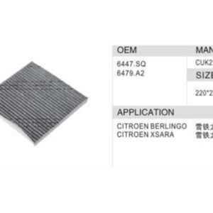 DAHEFILS Citroen Cabin Air Filter 6447.SQ