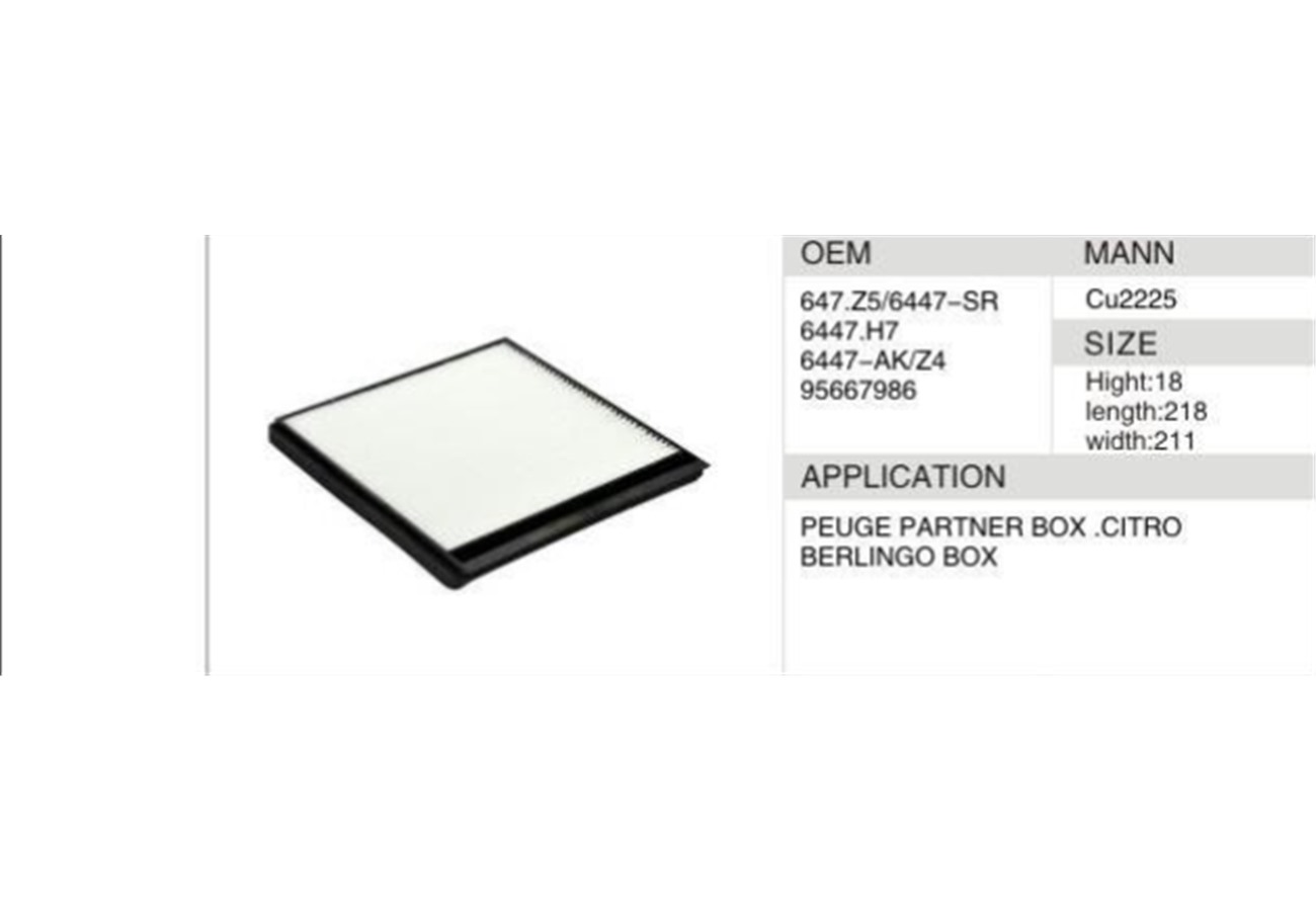 DAHEFILS Peugeot Cabin Air Filter 647.75