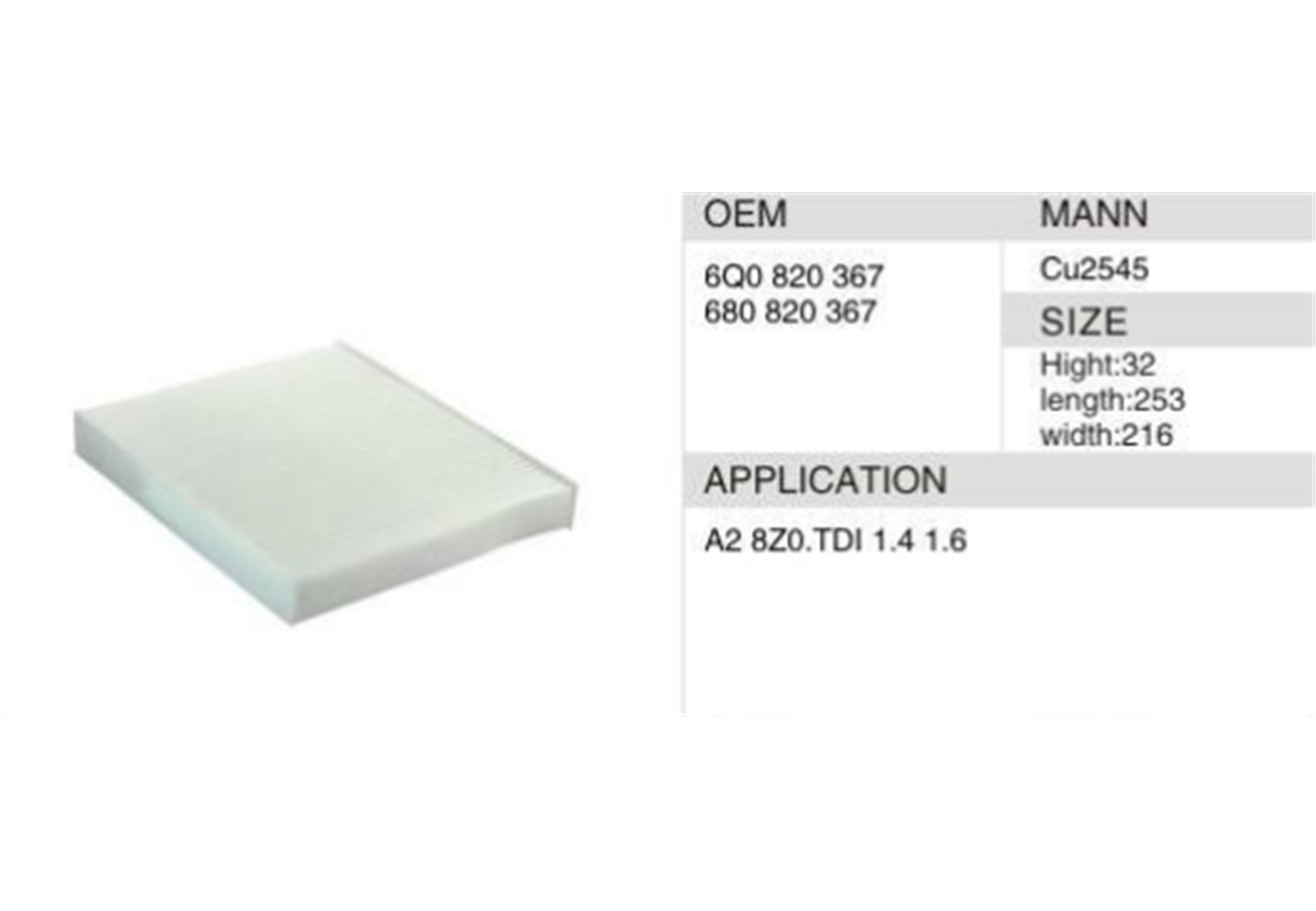 DAHEFILS Cabin Air Filter 6Q0820367