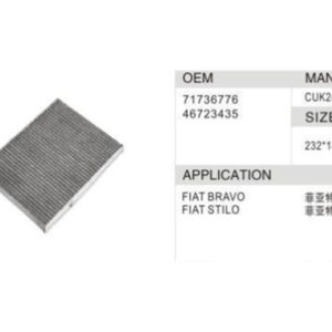 DAHEFILS Fiat Cabin Air Filter 71736776