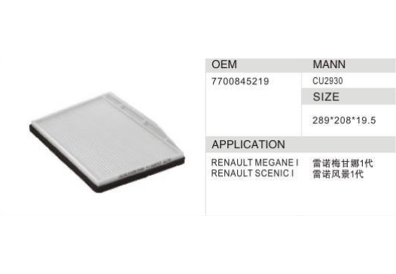 DAHEFILS Renault Cabin Air Filter 7700845219