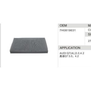 DAHEFILS Audi Cabin Air Filter 7H0819631