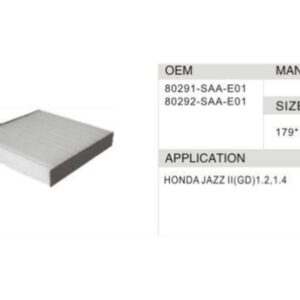DAHEFILS Cabin Air Filter 80291-SAA-E01