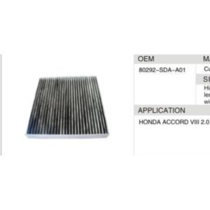 DAHEFILS Cabin Air Filter 80292-SDA-A01