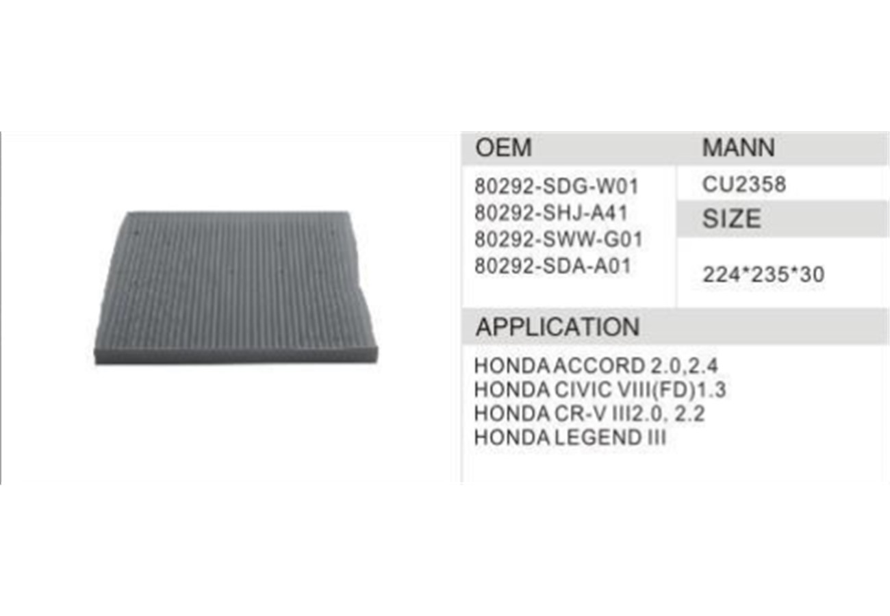 DAHEFILS Cabin Air Filter 80292-SDG-W01