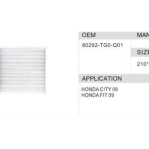 DAHEFILS Cabin Air Filter 80292-TG0-Q01