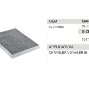 DAHEFILS Chrysler Cabin Air Filter 82205905