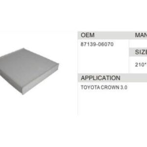 DAHEFILS Cabin Air Filter 87139-06070