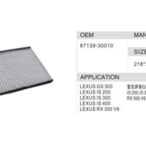 DAHEFILS Lexus Cabin Air Filter 87139-30010