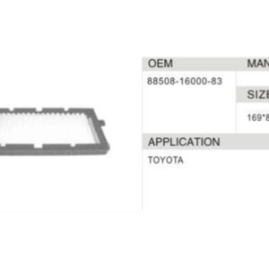 DAHEFILS Cabin Air Filter 88880-16000-83