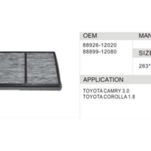 DAHEFILS Cabin Air Filter 88899-12020