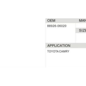 DAHEFILS Cabin Air Filter 88926-06020