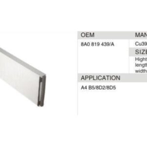 DAHEFILS Cabin Air Filter 8A0819439A