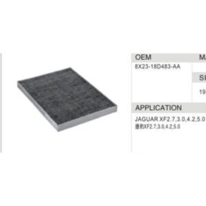 DAHEFILS Jaguar Cabin Air Filter 8X23-18D483-AA