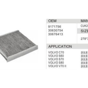DAHEFILS Volvo Cabin Air Filter 9117156