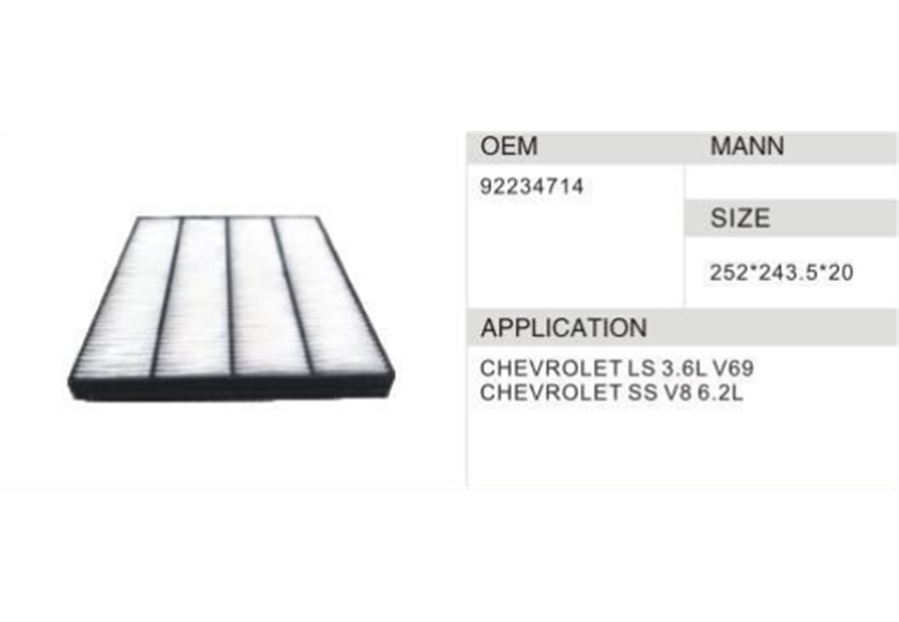 DAHEFILS Chevrolet Cabin Air Filter 92234714