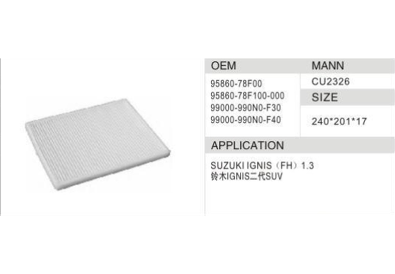 DAHEFILS Suzuki Cabin Air Filter 95860-78F00