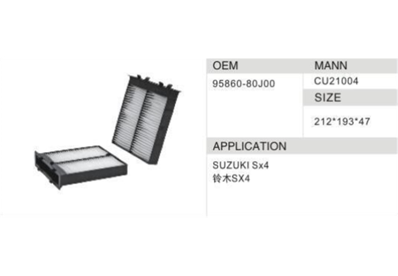 DAHEFILS Suzuki Cabin Air Filter 95860-80J00