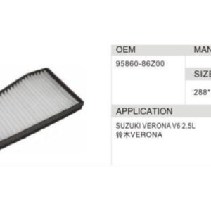 DAHEFILS Suzuki Cabin Air Filter 95860-86Z00