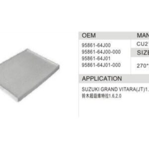 DAHEFILS Suzuki Cabin Air Filter 95861-64J00