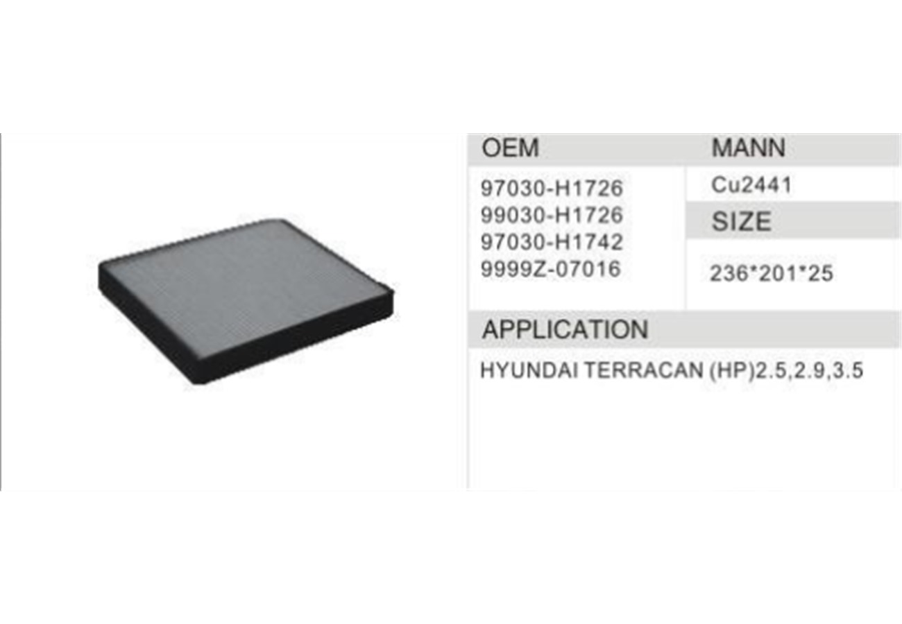 DAHEFILS Hyundai Cabin Air Filter 97030-H1726