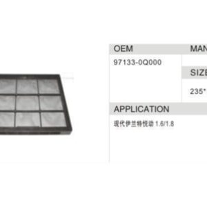 DAHEFILS Hyundai Cabin Air Filter 97133-0Q000