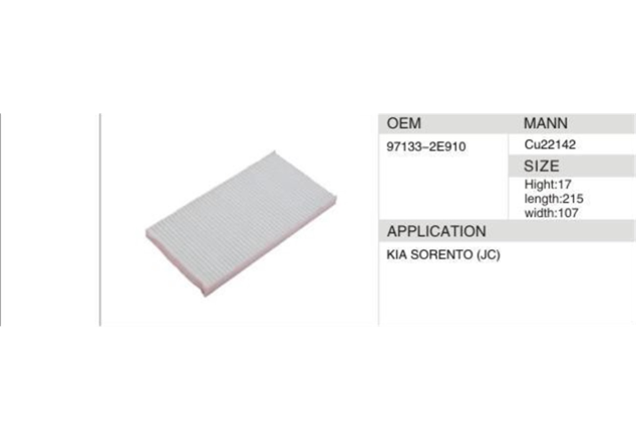 DAHEFILS Kia Cabin Air Filter 97133-2E910-2