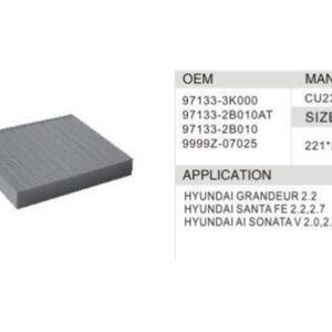 DAHEFILS Hyundai Cabin Air Filter 97133-3K000