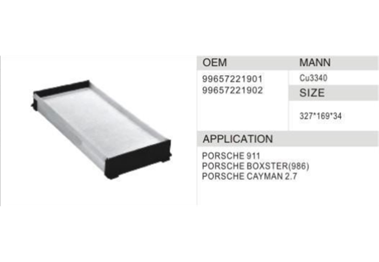 DAHEFILS Porsche Cabin Air Filter 99657221901