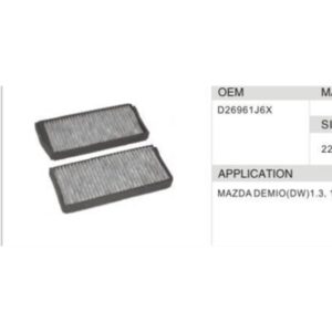 DAHEFILS Mazda Cabin Air Filter D26961J6X
