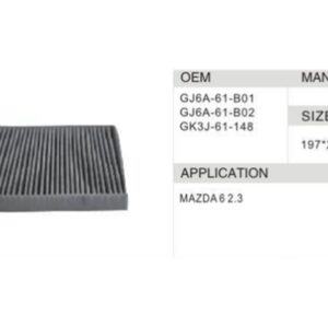 DAHEFILS Mazda Cabin Air Filter GJ6A-61-B01