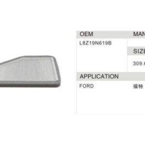 DAHEFILS Ford Cabin Air Filter L8Z19N619B