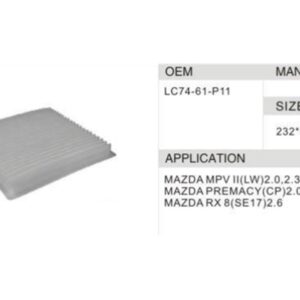DAHEFILS Mazda Cabin Air Filter LC74-61-P11